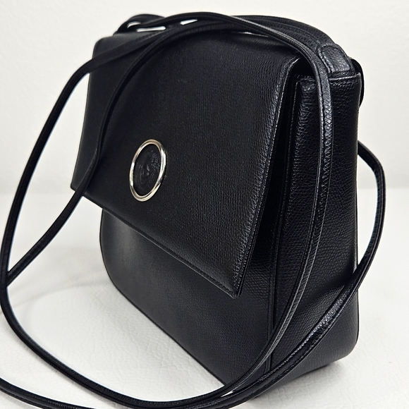 Authentic Gianni Versace 90's Leather Crossbody Shoulder Bag - Picture 7 of 16